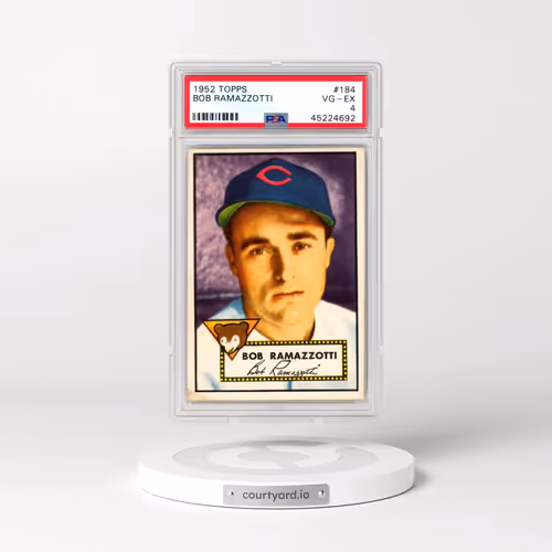 1952 Topps #184 Bob Ramazzotti (PSA 4 VG-EX)