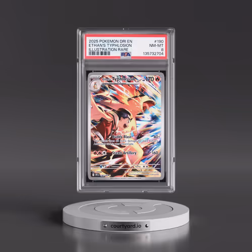 2025 Pokémon Dri EN-Destined Rivals #190 Ethan's Typhlosion - Illustration Rare (PSA 8 NM-MT)