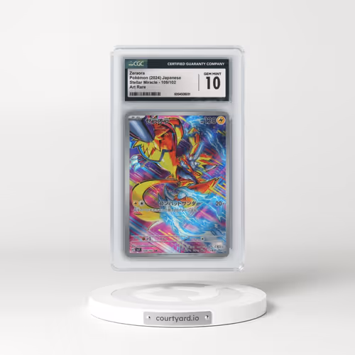 2024 Stellar Miracle #109/102 Zeraora - Art Rare Holo (CGC 10 GEM MINT)