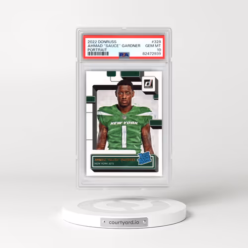 2022 Panini Donruss #328 Ahmad "Sauce" Gardner - Portrait (PSA 10 GEM MINT)