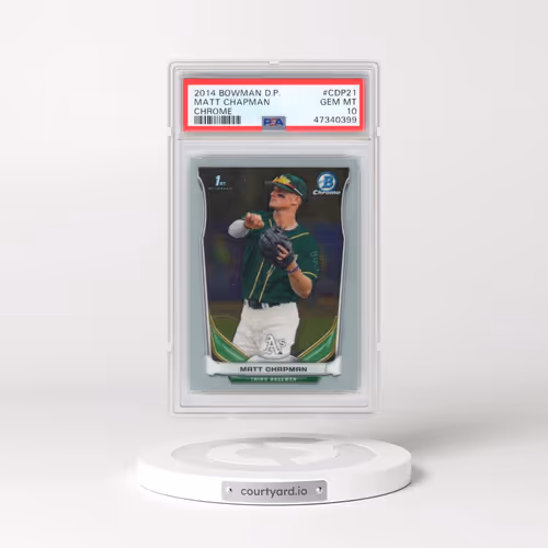 2014 Bowman Draft Picks #CDP21 Matt Chapman - Chrome (PSA 10 GEM MINT)