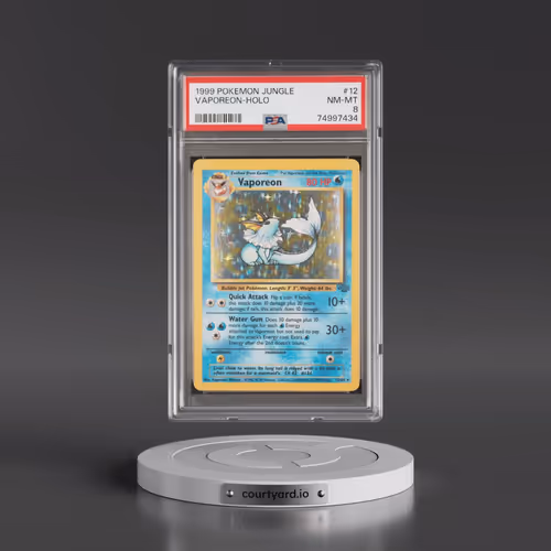 1999 Pokémon Jungle #12 Vaporeon - Holo (PSA 8 NM-MT)