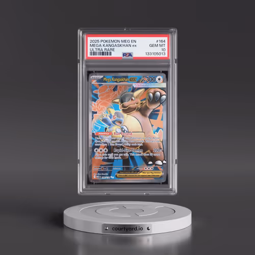 2025 Pokémon Meg EN-Mega Evolution #164 Mega Kangaskhan EX - Holo Ultra Rare (PSA 10 GEM MINT)