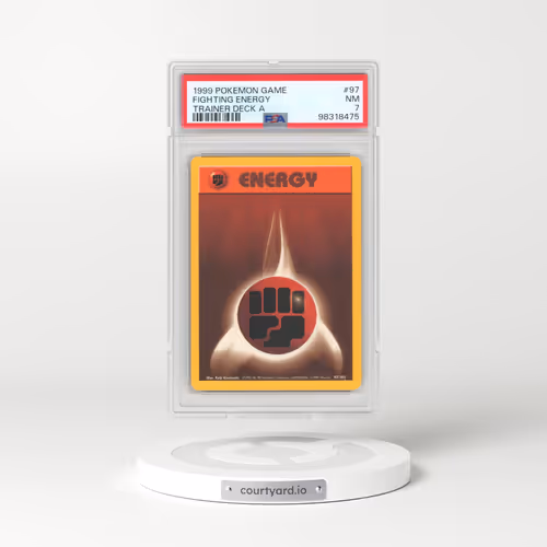 1999 Pokémon Game #97 Fighting Energy - Trainer Deck A (PSA 7 NM)