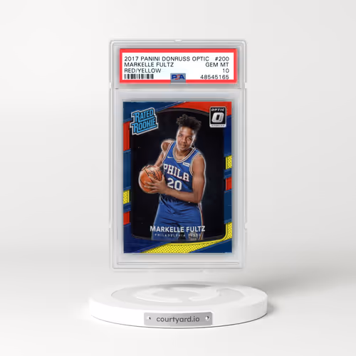 2017 Panini Donruss Optic #200 Markelle Fultz - Red/Yellow (PSA 10 GEM MINT)