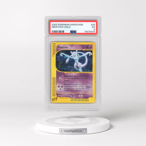 2002 Pokémon Expedition #20 Mewtwo - Holo (PSA 5 EX)