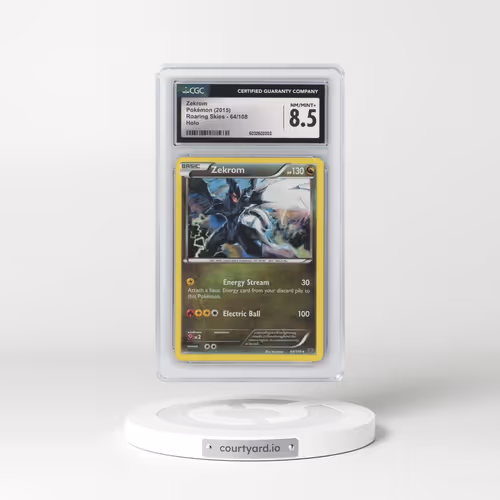 2015 Roaring Skies #64/108 Zekrom - Holo (CGC 8.5 NM-MT+)