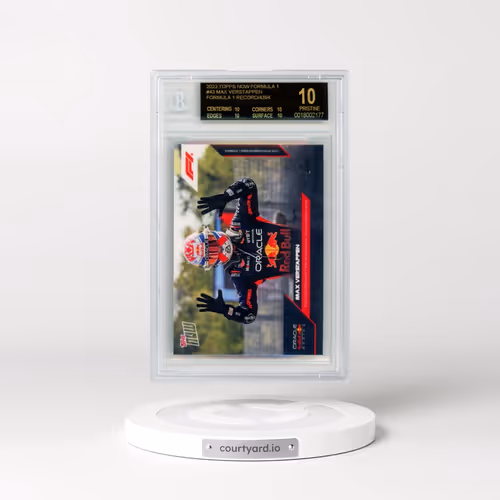 2023 Topps Now Formula 1 #43 Max Verstappen/ Formula 1 Record/4394 (BGS 10 PRISTINE)