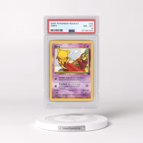 2000 Pokémon Rocket #49 Abra (PSA 8 NM-MT)