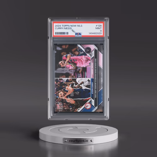 2024 Topps Now MLS #128 Lionel Messi/Steph Curry (PSA 9 MINT)