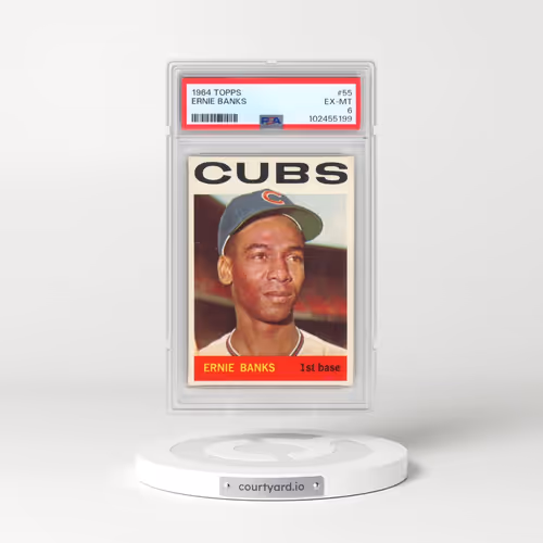1964 Topps #55 Ernie Banks (PSA 6 EX-MT)