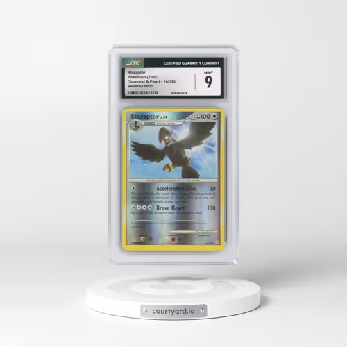 2007 Diamond & Pearl #16/130 Staraptor - Reverse Holo (CGC 9 MINT)