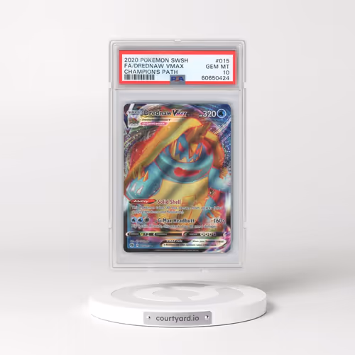 2020 Pokémon Sword & Shield Champion's Path #015 Drednaw Vmax - Full Art (PSA 10 GEM MINT)