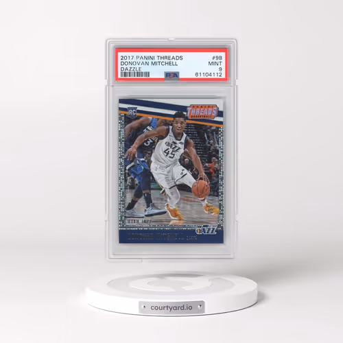 2017 Panini Threads #98 Donovan Mitchell - Dazzle (PSA 9 MINT)