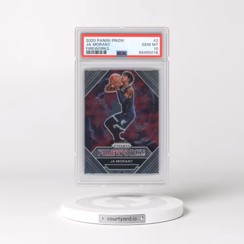 2020 Panini Prizm Fireworks #2 Ja Morant (PSA 10 GEM MINT)