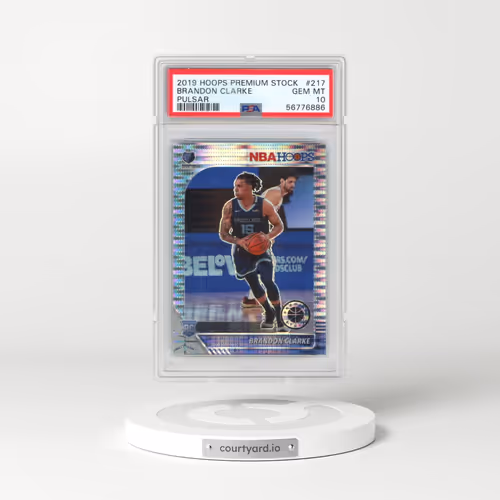 2019 Panini Hoops Premium Stock #217 Brandon Clarke - Pulsar (PSA 10 GEM MINT)