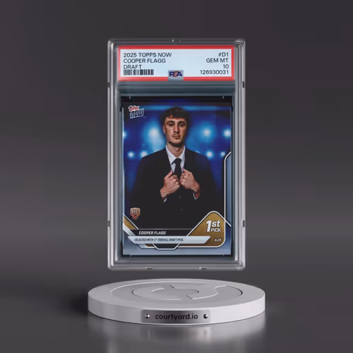 2025 Topps Now Draft #D1 Cooper Flagg (PSA 10 GEM MINT)