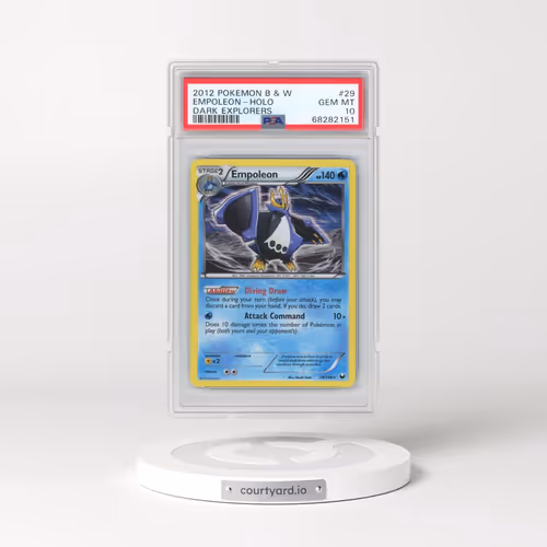 2012 Pokémon Black & White Dark Explorers #29 Empoleon - Holo (PSA 10 GEM MINT)