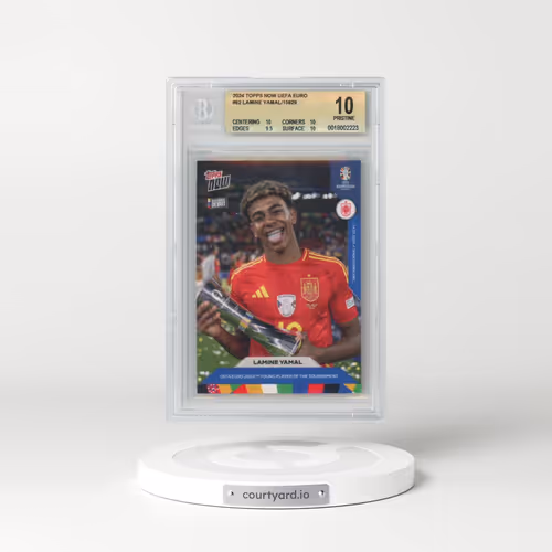 2024 Topps Now UEFA Euro #62 Lamine Yamal (BGS 10 PRISTINE)