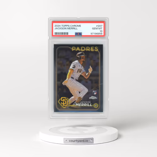 2024 Topps Chrome #207 Jackson Merrill (PSA 10 GEM MINT)