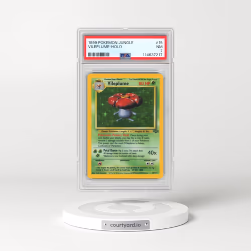 1999 Pokémon Jungle #15 Vileplume - Holo (PSA 7 NM)