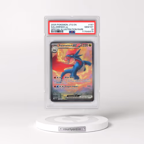 2025 Pokémon Jtg EN-Journey Together #187 Salamence EX - Holo Special Illustration Rare (PSA 10 GEM MINT)
