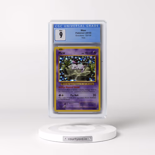 2016 Evolutions #53/108 Mew - Holo (CGC 9 MINT)