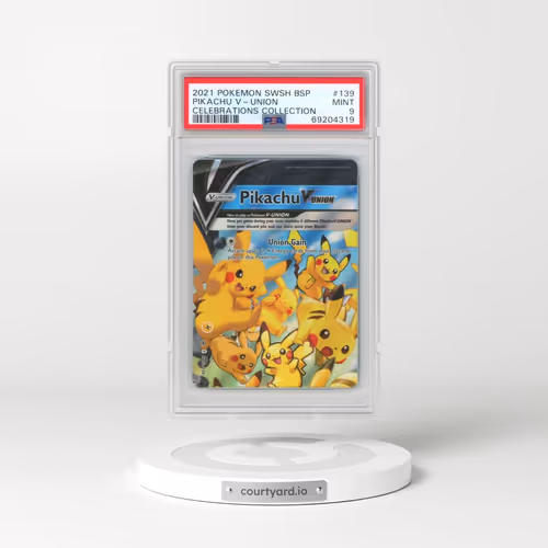 2021 Pokémon Swsh Black Star Promo #139 Pikachu V-Union - Celebrations Collection (PSA 9 MINT)