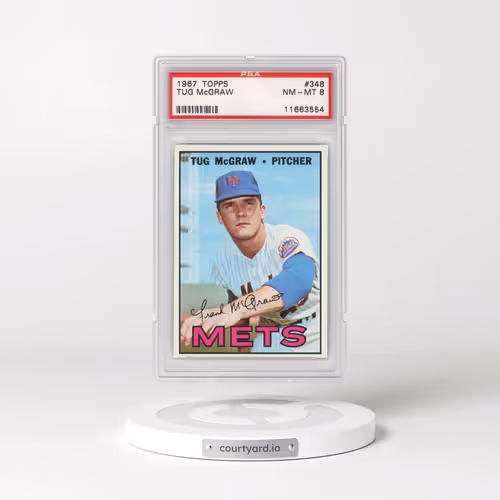 1967 Topps #348 Tug McGraw (PSA 8 NM-MT)