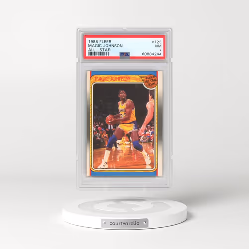 1988 Fleer #123 Magic Johnson - All-Star (PSA 7 NM)