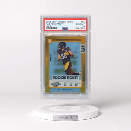 2021 Panini Contenders Optic #86 Pat Freiermuth - Gold (PSA 10 GEM MINT)