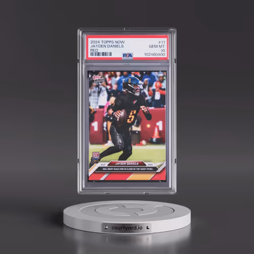 2024 Topps Now #11 Jayden Daniels - Red (PSA 10 GEM MINT)