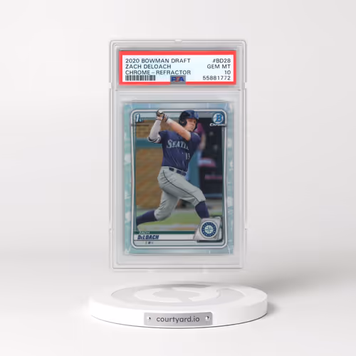 2020 Bowman Draft #BD28 Zach Deloach - Chrome-Refractor (PSA 10 GEM MINT)