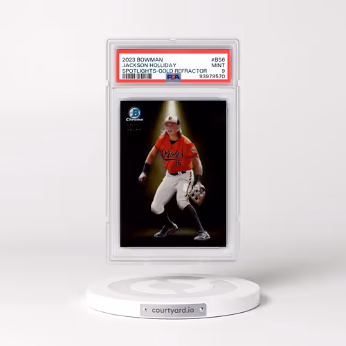 2023 Bowman Spotlights #BS6 Jackson Holliday - Gold Refractor (PSA 9 MINT)