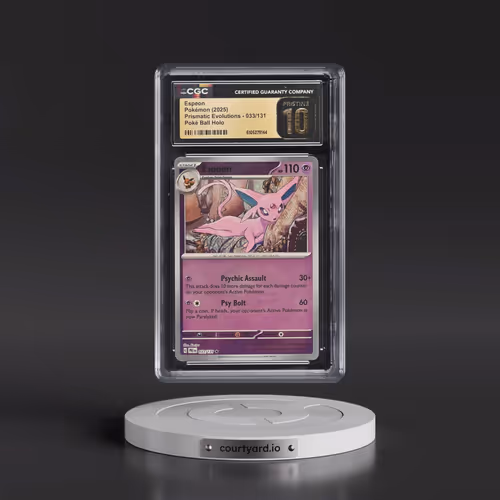2024 Prismatic Evolutions - PRE EN #033/131 Espeon - Poké Ball Holo (CGC 10 PRISTINE)