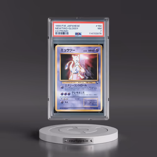1999 Pokémon CD Promo #150 Mewtwo-Glossy - CD Promo (PSA 7 NM)