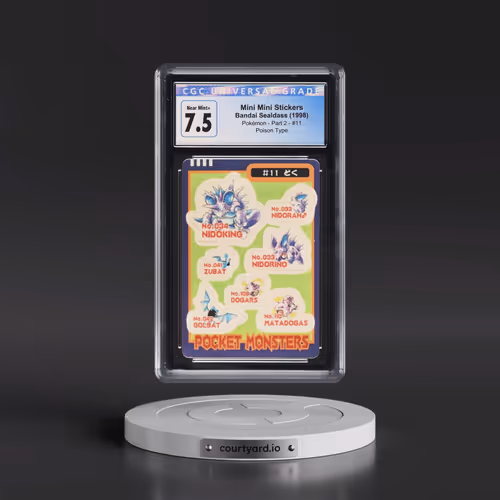 1997 Pokémon - Part 2 #11 Mini Mini Stickers - Poison Type (CGC 7.5 NM+)
