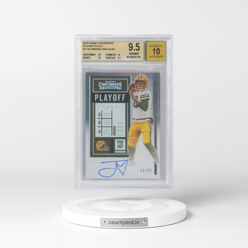 2020 Panini Contenders #111 Jordan Love - Variation-Autograph-Playoff (BGS 9.5 GEM MINT)