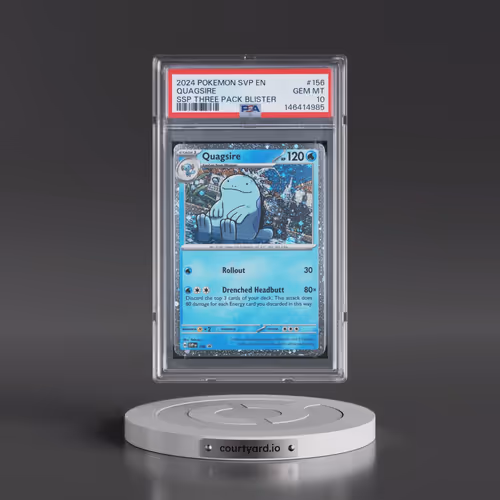 2024 Pokémon Svp EN-SV Black Star Promo #156 Quagsire - Surging Sparks Three Pack Blister (PSA 10 GE