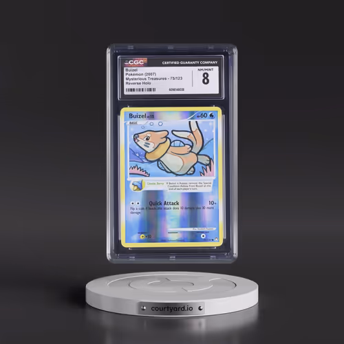 2007 Mysterious Treasures #75/123 Buizel - Reverse Holo (CGC 8 NM-MT)