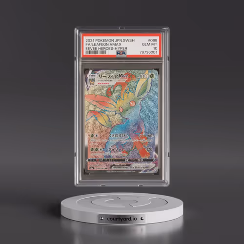 2021 Pokémon Sword & Shield Eevee Heroes #088 Leafeon Vmax-Hyper - Full Art (PSA 10 GEM MINT)