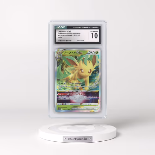 2022 VSTAR Universe #012/172 Leafeon VSTAR - Holo (CGC 10 GEM MINT)