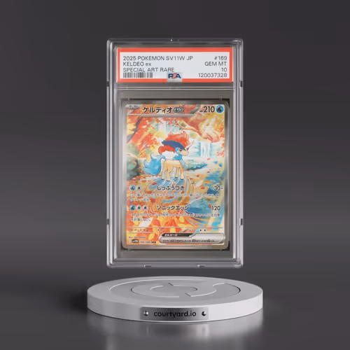 2025 Pokémon Sv11w-White Flare #169 Keldeo EX - Holo Special Art Rare (PSA 10 GEM MINT)