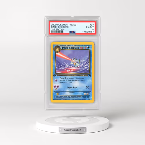 2000 Pokémon Rocket #37 Dark Golduck - 1st Edition (PSA 6 EX-MT)
