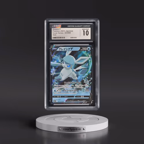 2021 Eevee Heroes #024/069 Glaceon V - Holo (CGC 10 GEM MINT)