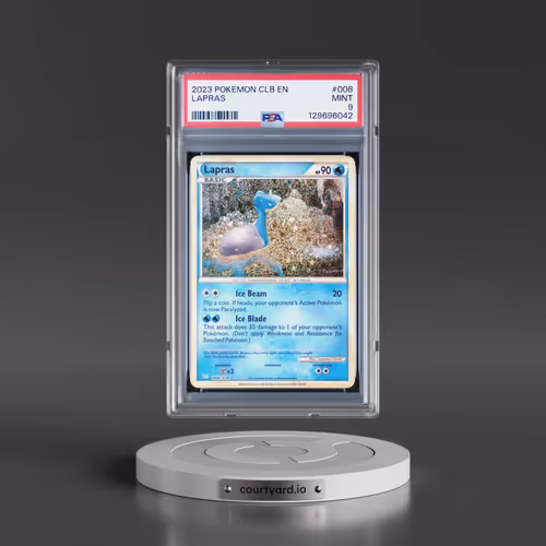 2023 Pokémon Clb-Trading Card Game Classic Blastoise & Suicune EX Deck #008 Lapras (PSA 9 MINT)