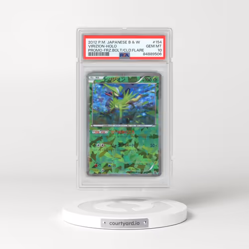 2012 Pokémon Black & White Promo #154 Virizion - Holo Freeze Bolt/Cold Flare (PSA 10 GEM MINT)