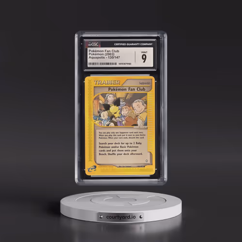 2003 Aquapolis #130/147 Pokémon Fan Club (CGC 9 MINT)
