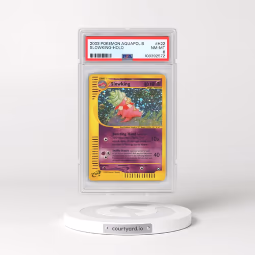 2003 Pokémon Aquapolis #H22 Slowking - Holo (PSA 8 NM-MT)