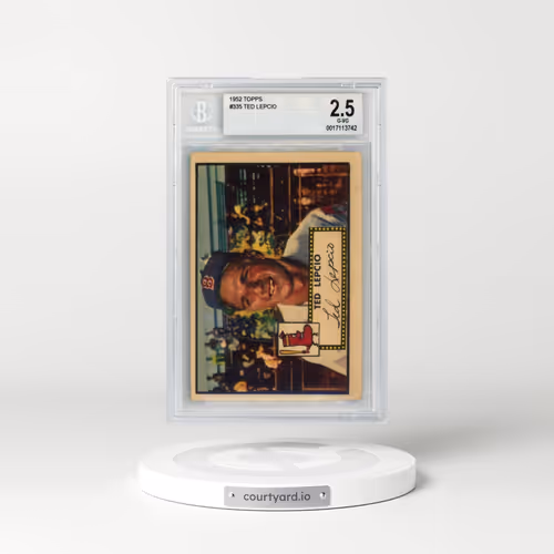 1952 Topps #335 Ted Lepcio (BGS 2.5 GOOD+)